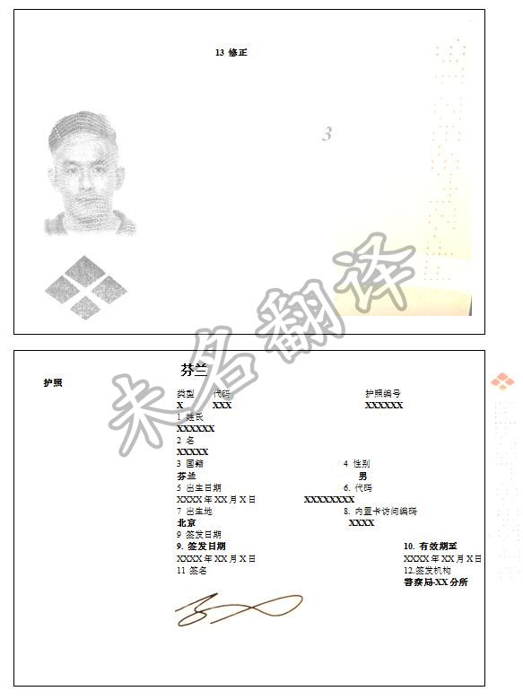 芬兰护照翻译公司,护照证件翻译公司