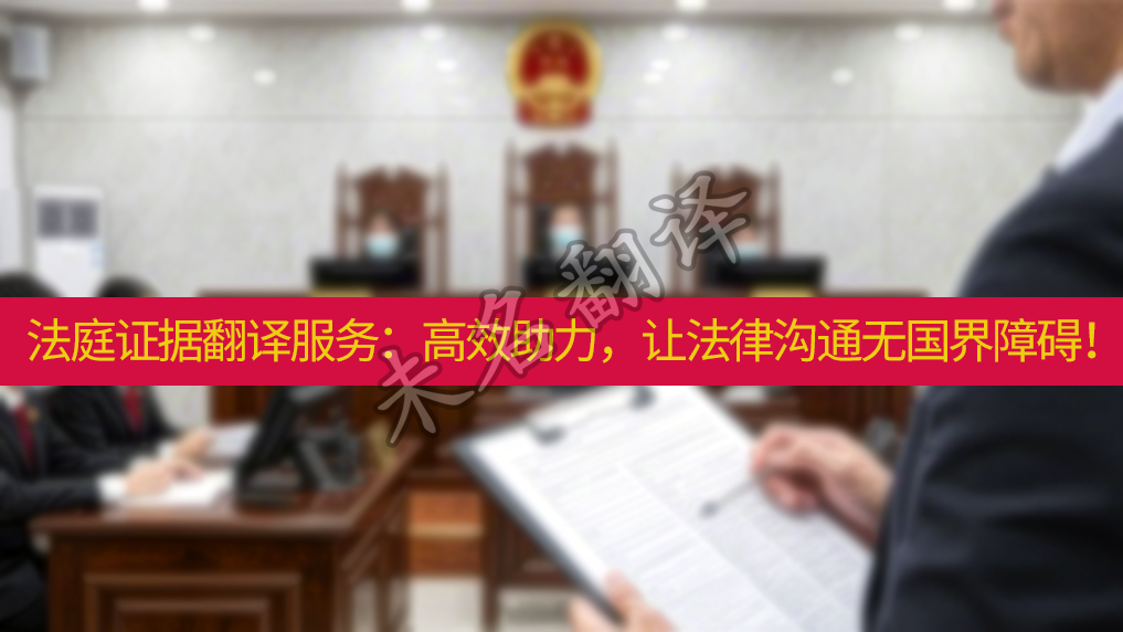 法庭证据翻译 法庭证据翻译