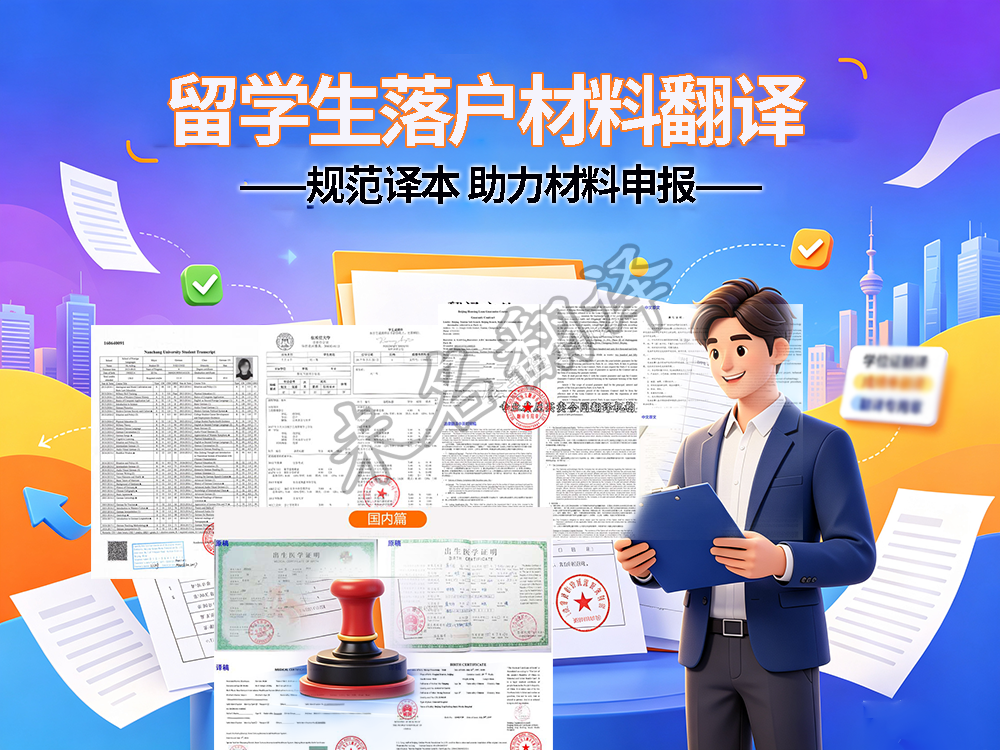 落户材料翻译 落户材料翻译