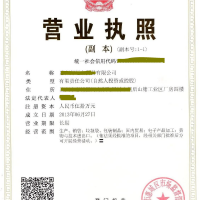 德语营业执照翻译模板