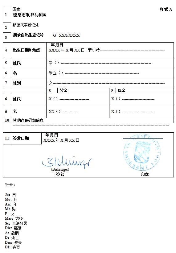 德国出生证明翻译如何办理