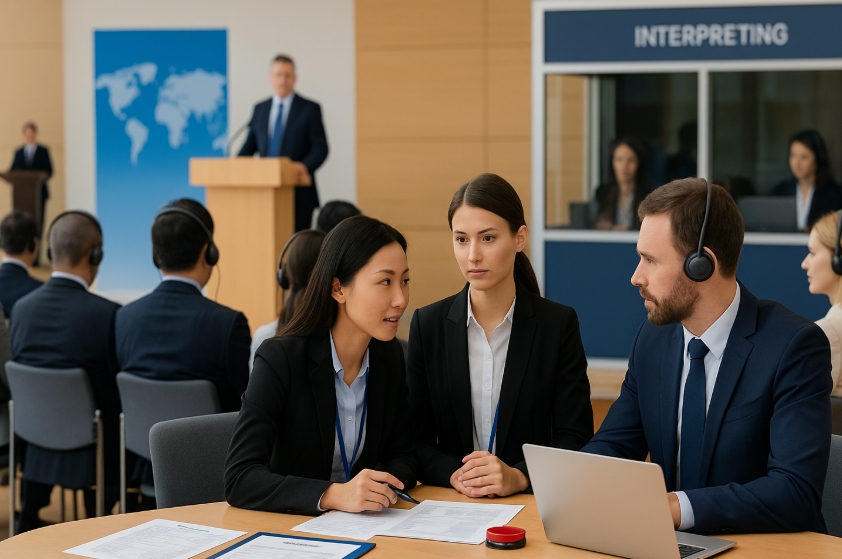 展会同声传译：大型活动中的多语沟通桥梁
