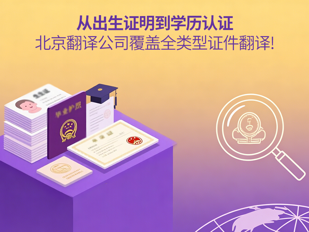 从出生证明到学历认证：翻译公司覆盖全类型证件翻译！未名翻译