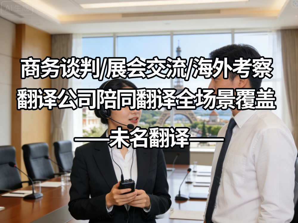 商务谈判/展会交流/海外考察——翻译公司陪同翻译全场景覆盖