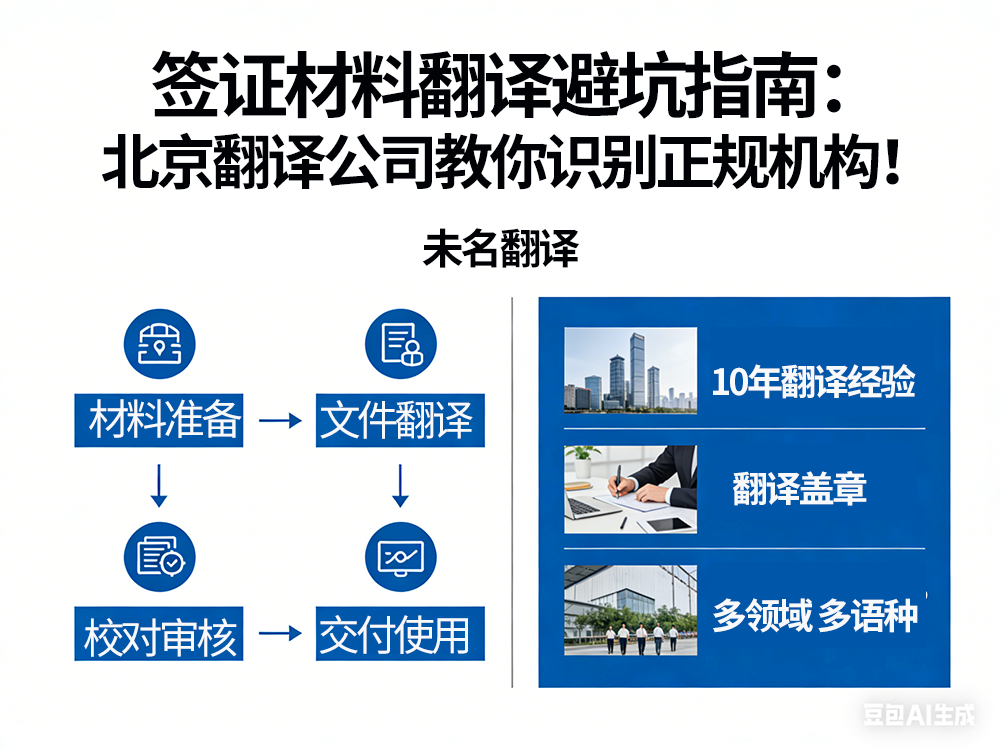 签证材料翻译避坑指南：翻译公司教你识别正规机构！未名翻译
