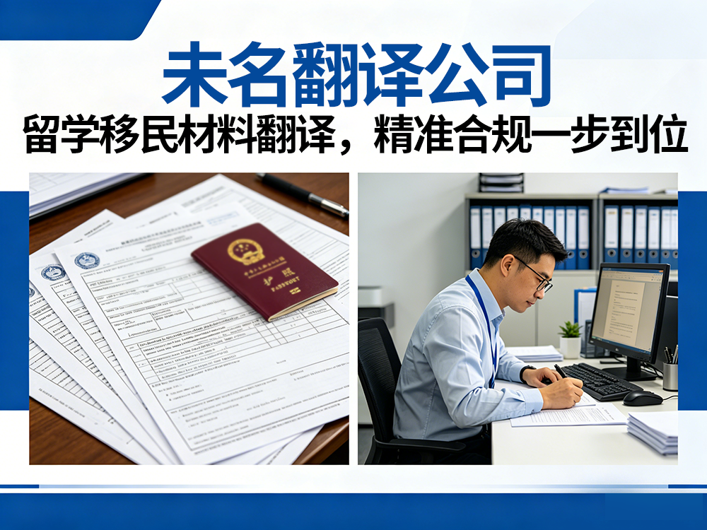 翻译公司：留学移民材料翻译，精准合规一步到位！未名翻译