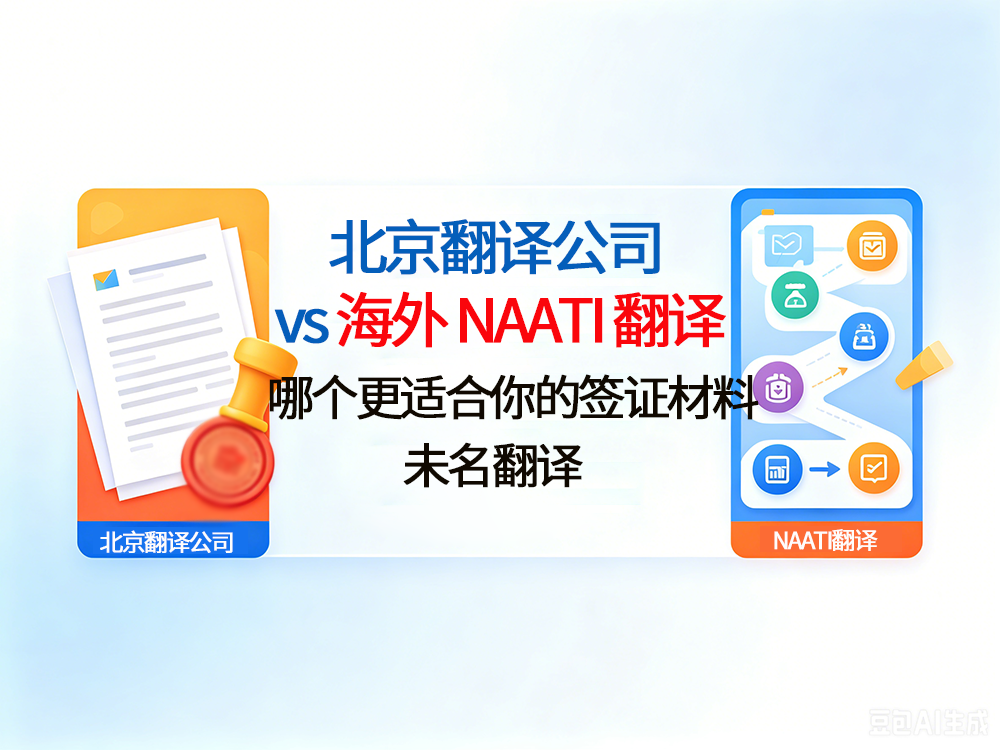 北京翻译公司 vs 海外 NAATI 翻译：哪个更适合你的签证材料