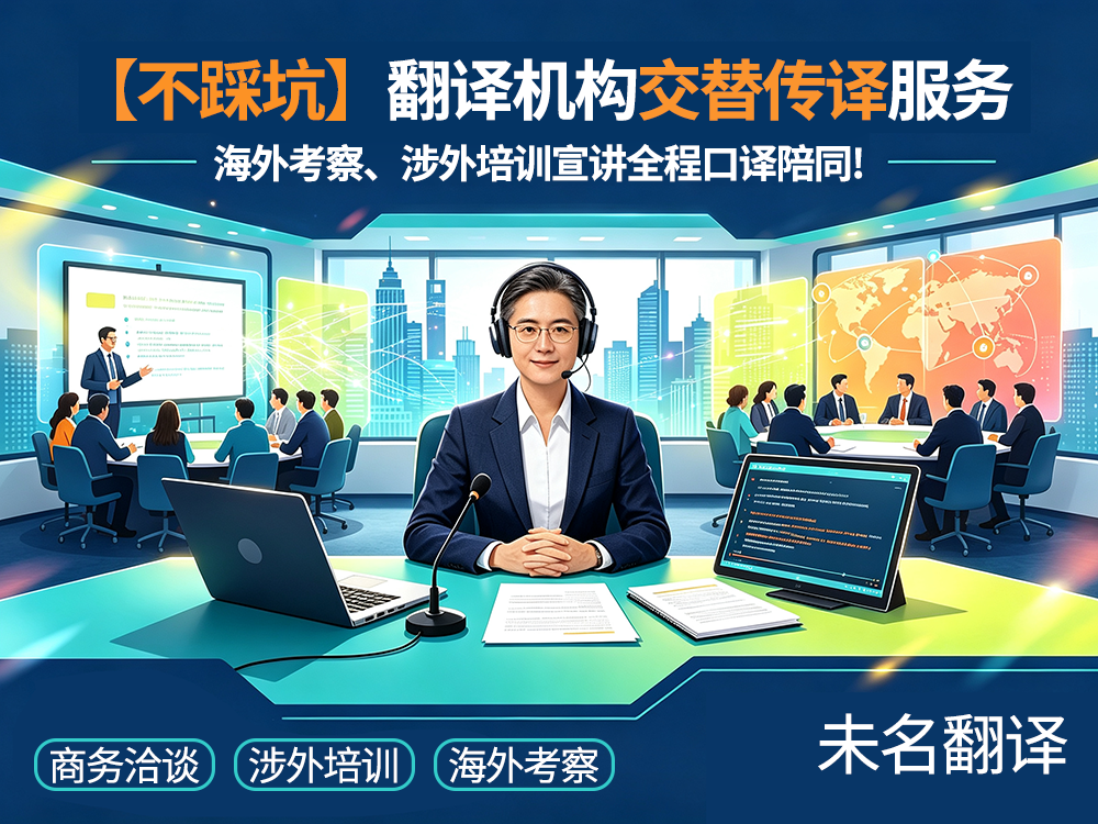 翻译机构交替传译服务：海外考察、涉外培训宣讲全程口译陪同!