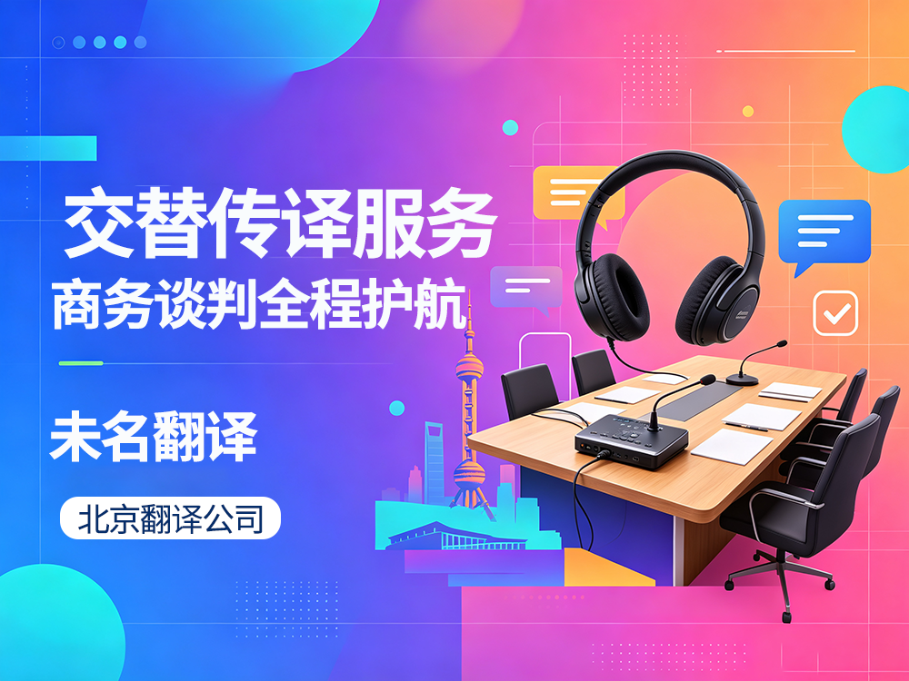 北京翻译公司交替传译服务，商务谈判口译翻译全程护航！