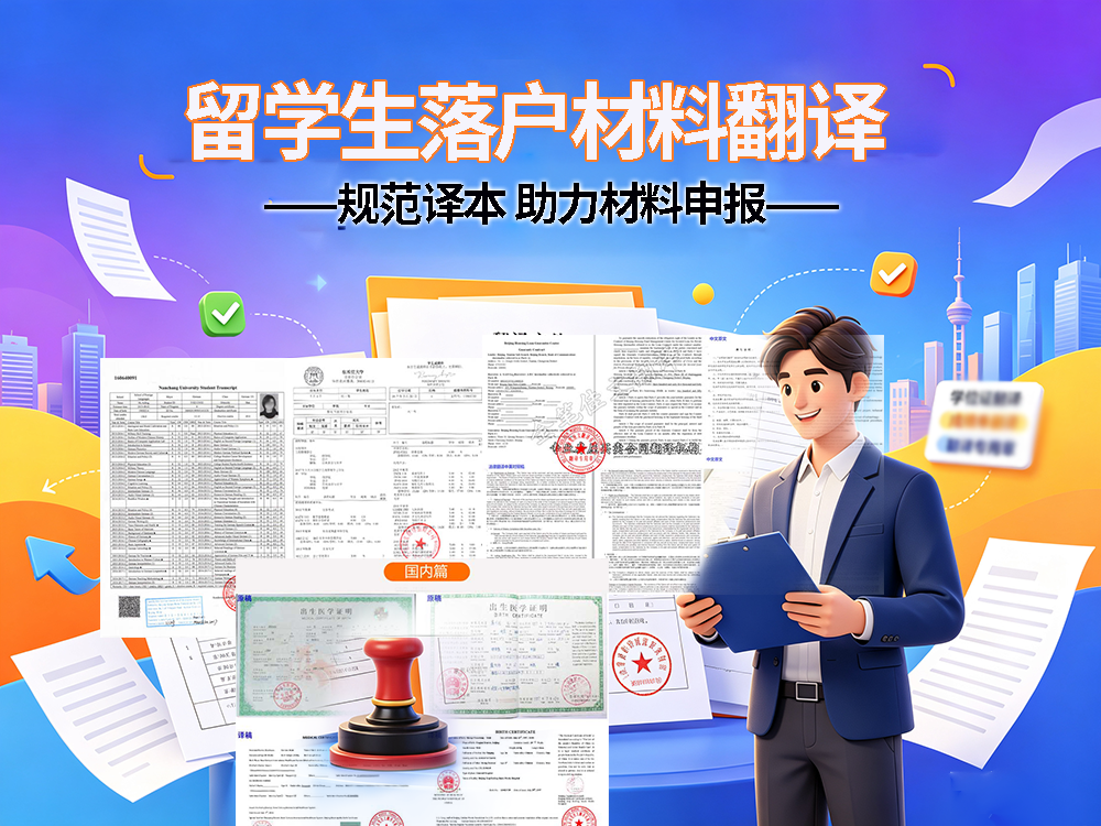 留学生落户审核被退回？翻译公司规范译本解决难题！未名翻译