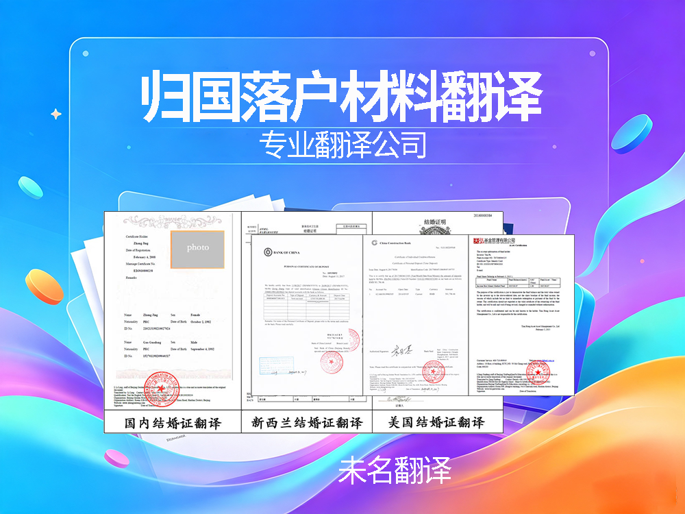 归国学子落户材料翻译，一站式交由专业翻译公司更省心！