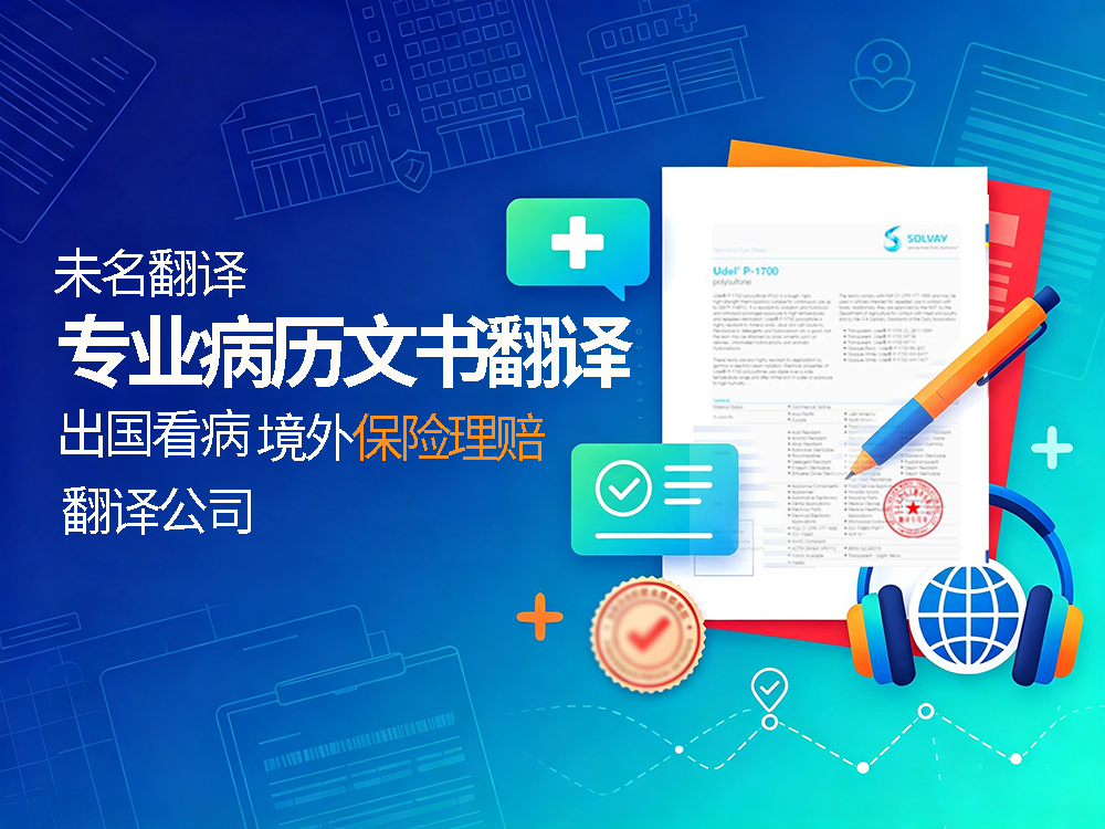 翻译公司专业病历文书翻译，适配出国看病、境外保险理赔！