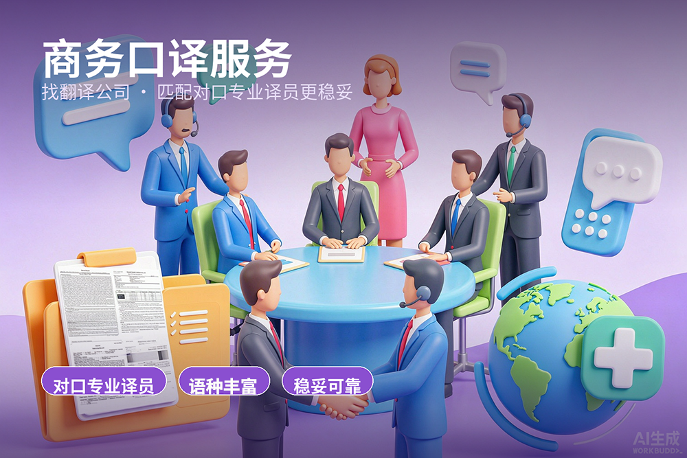 商务口译服务找翻译公司，匹配对口专业译员更稳妥！未名翻译