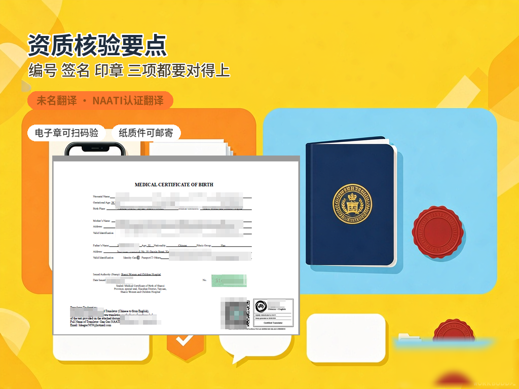 翻译公司提供NAATI认证翻译，适配澳新移民签证递交！未名翻译